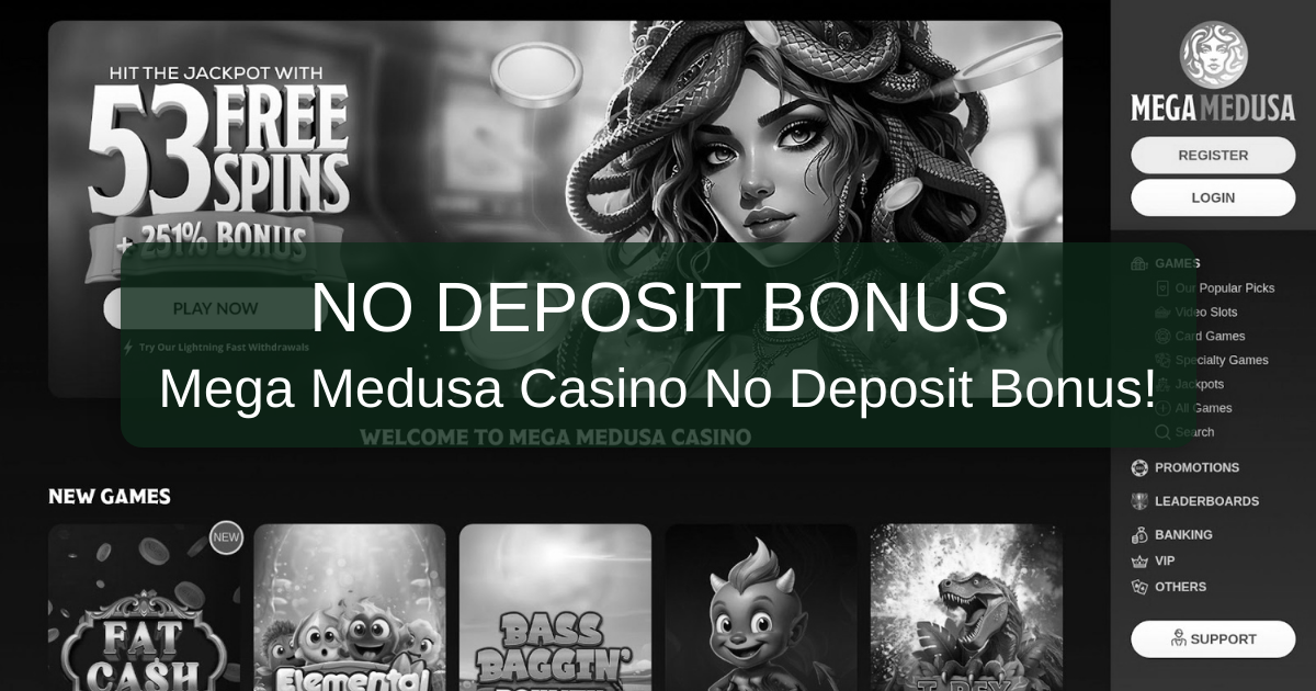 Mega Medusa Casino Bonus Australia 2026 | No Deposit Offers